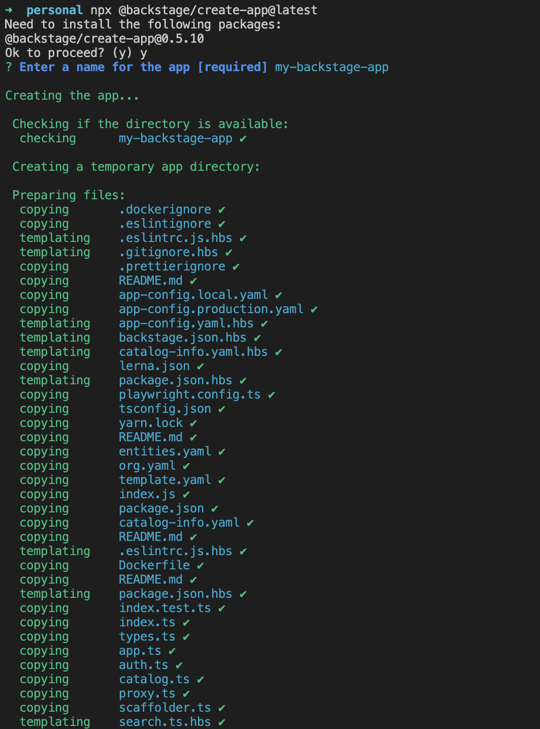create app